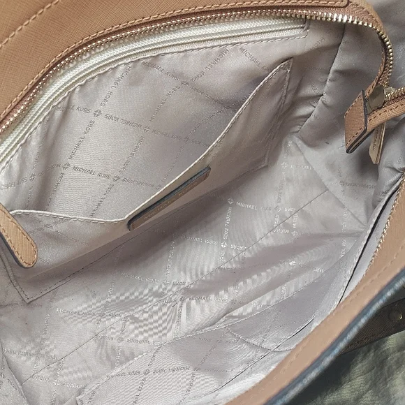 Michael Kors Dark Brown Tote with Gold Accents - Picture 7 of 12